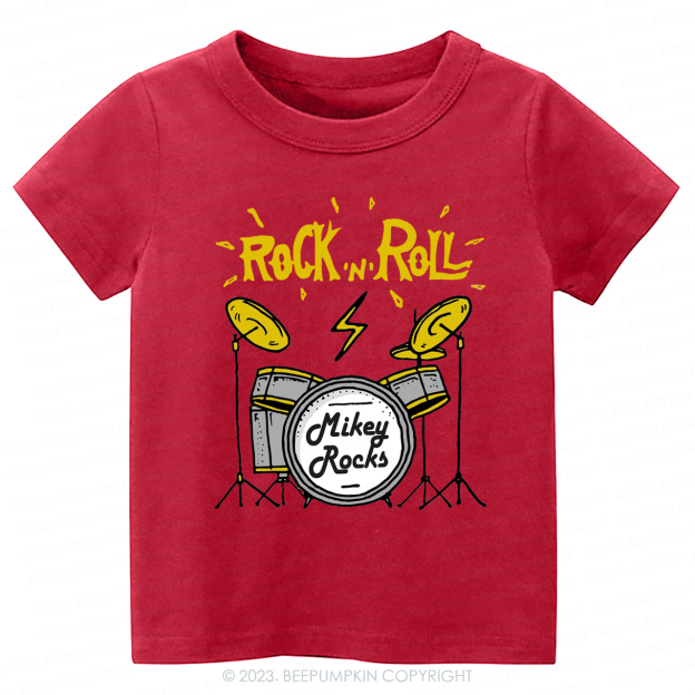Rock 'n' Roll Future Music Rock Star Kids Shirt