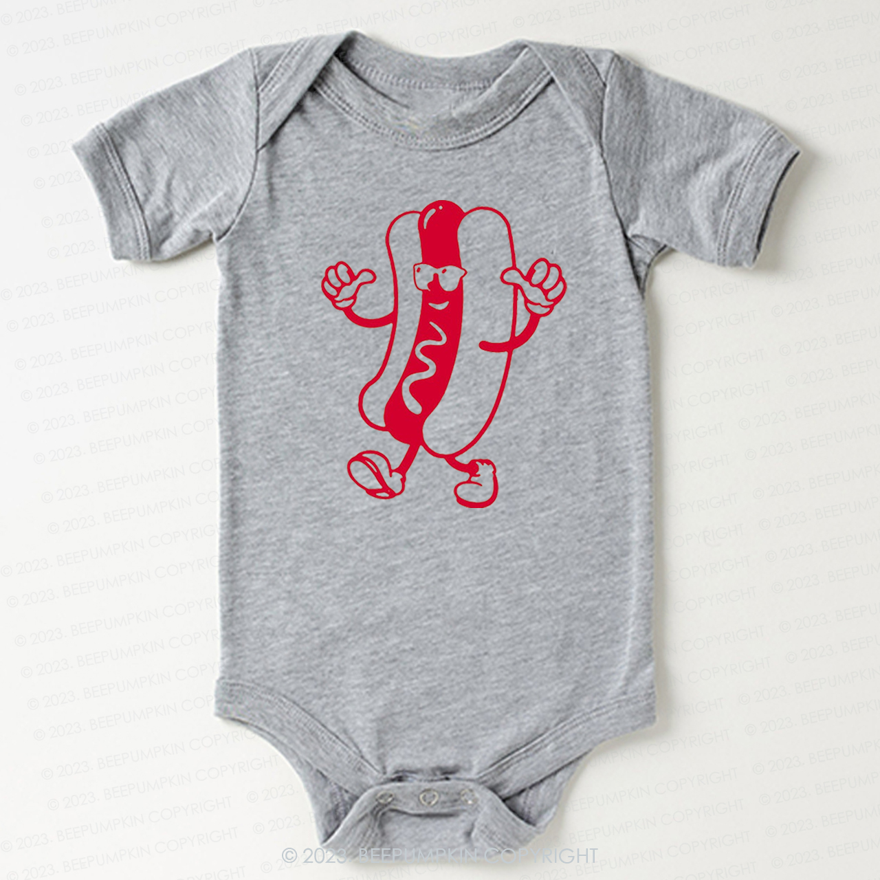 Cool Hot Dog Graphic Bodysuit For Baby