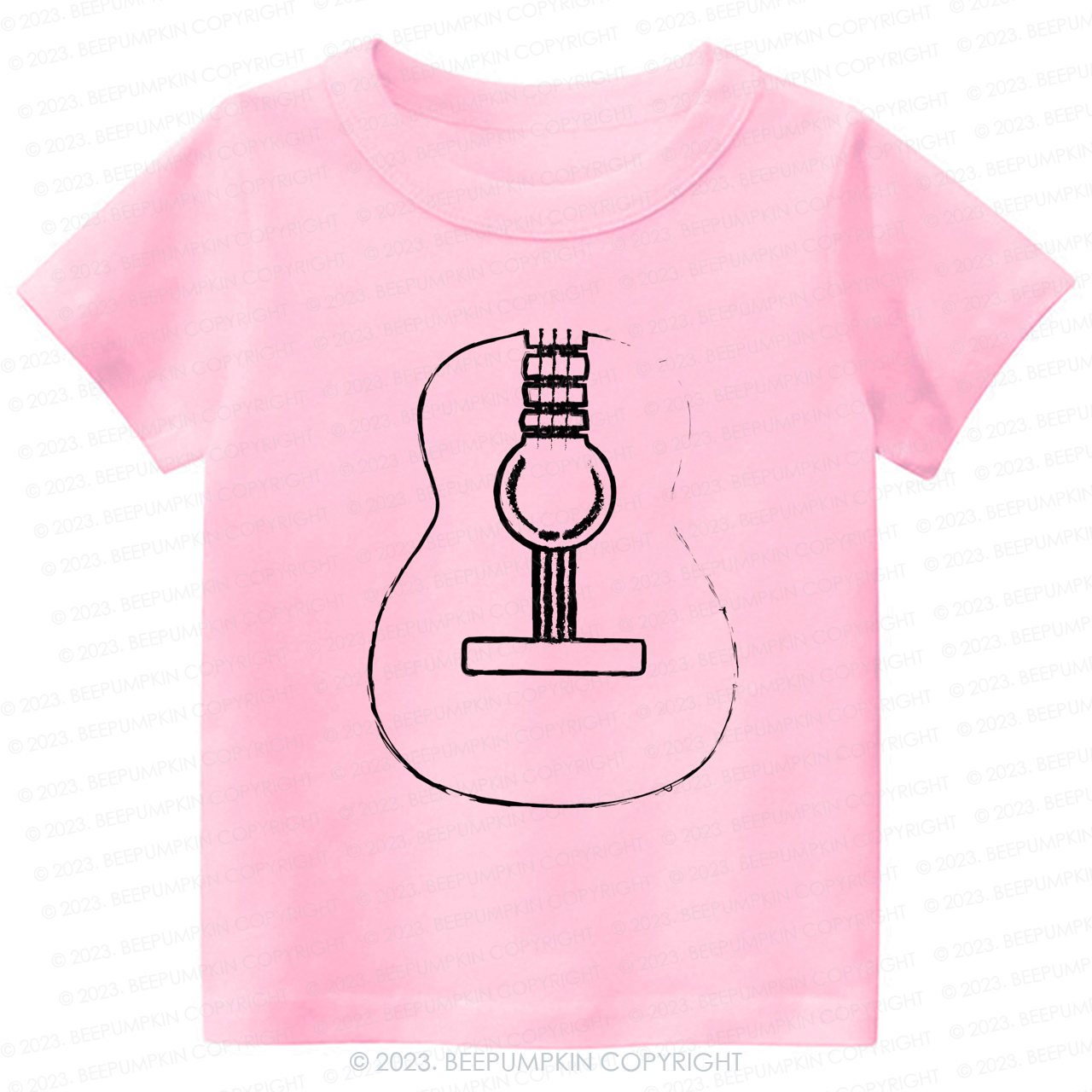 Acoustic Guitar Musician Kids Shirt