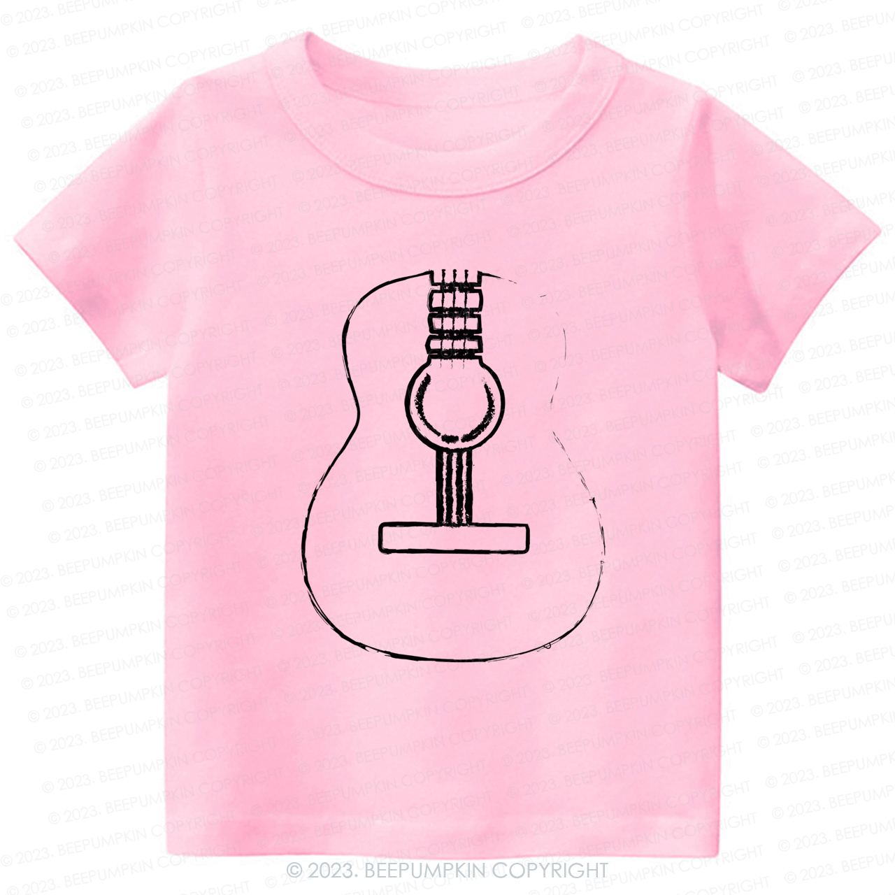 Acoustic Guitar Musician Kids Shirt