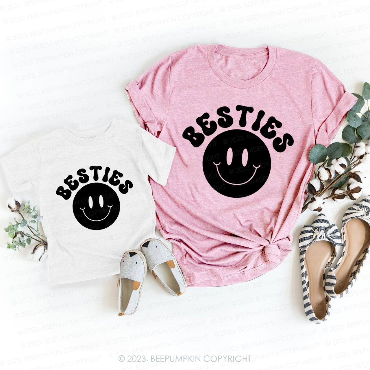 Mom And Me Besties T-Shirts For Mom&Me