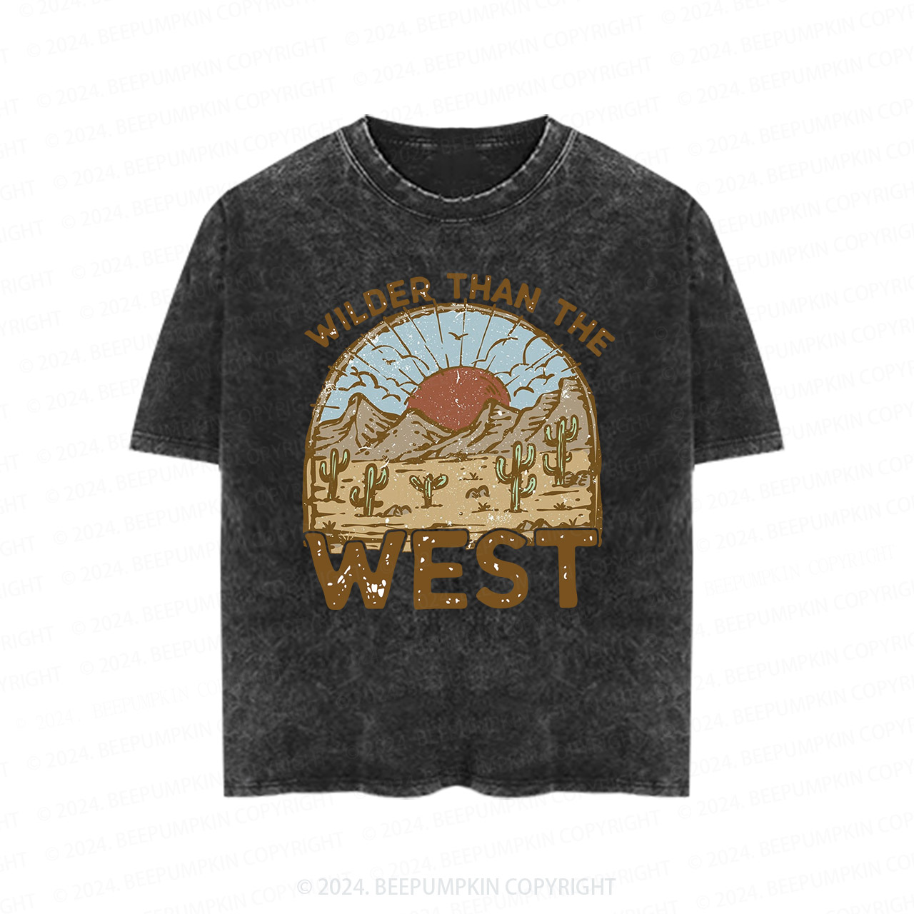 Wilder Than The West Toddler&Kids Washed Tees
