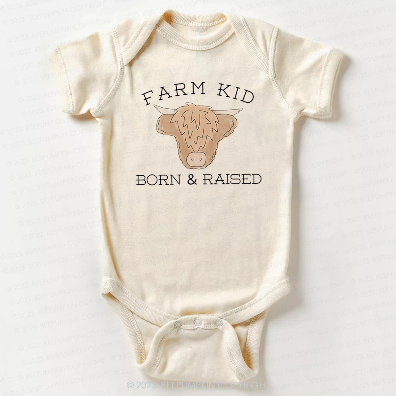 Farm Kid Born And Raised Bodysuit For Baby