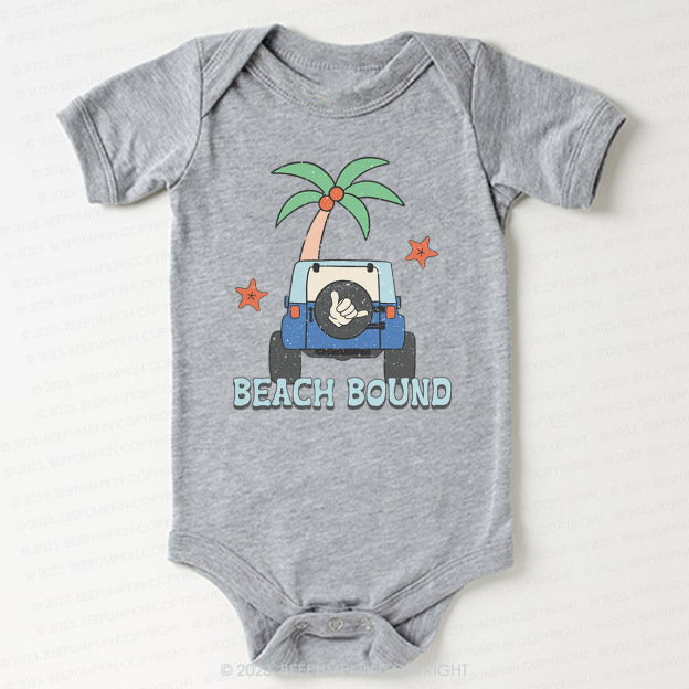 Beach Bound Car And Tree Bodysuit For Baby