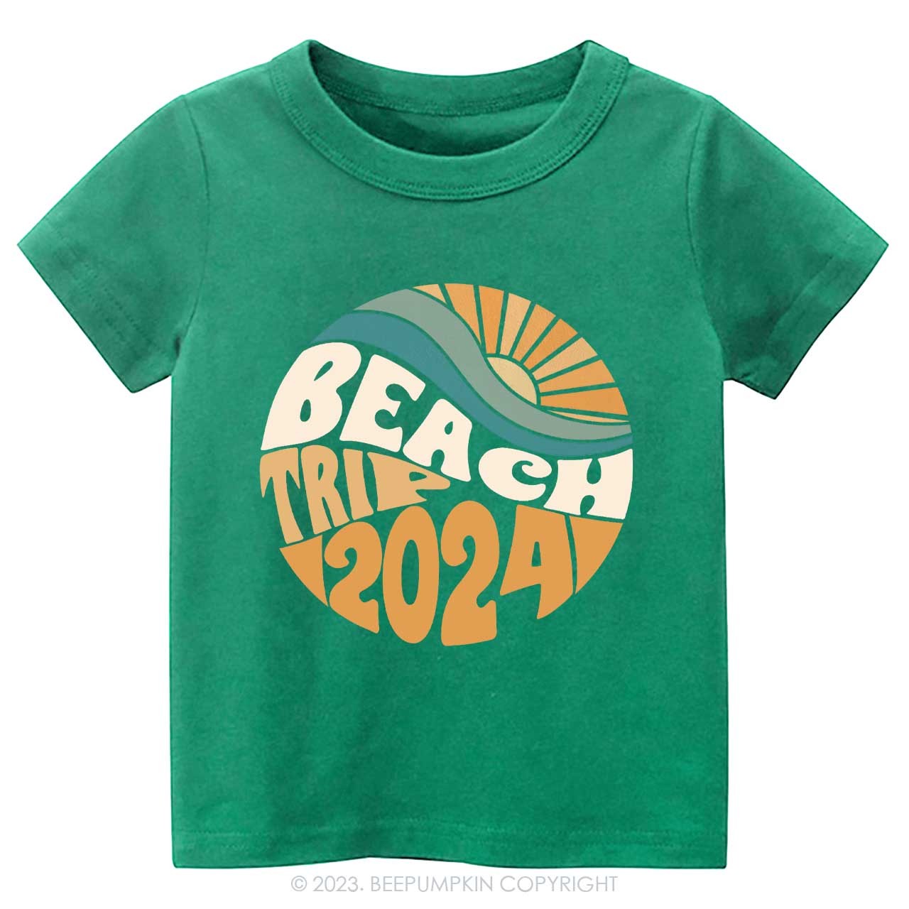 Beach Trip 2024 Tree Kids Shirt