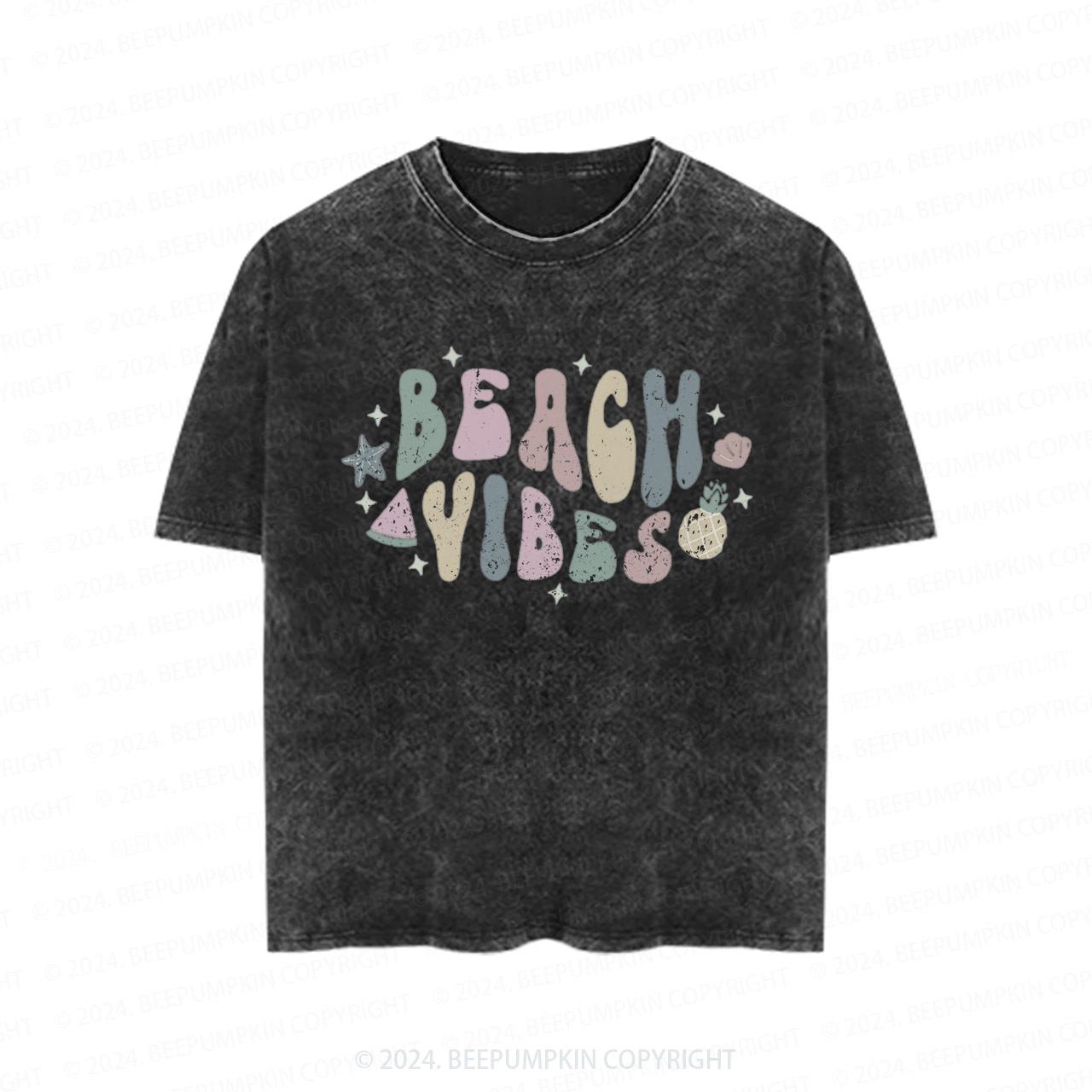 Salt Water And Sun-Kissed Toddler&Kids Washed Tees          Sale-Beepumpkin™