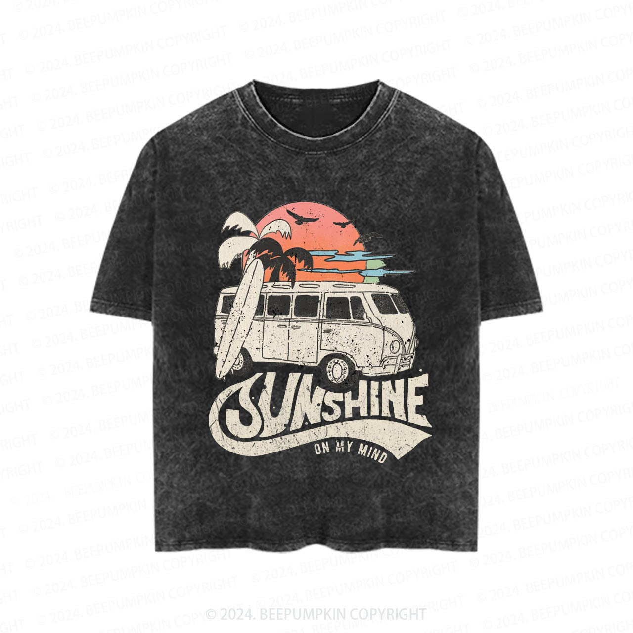 Salt Water And Sun-Kissed Toddler&Kids Washed Tees          Sale-Beepumpkin™