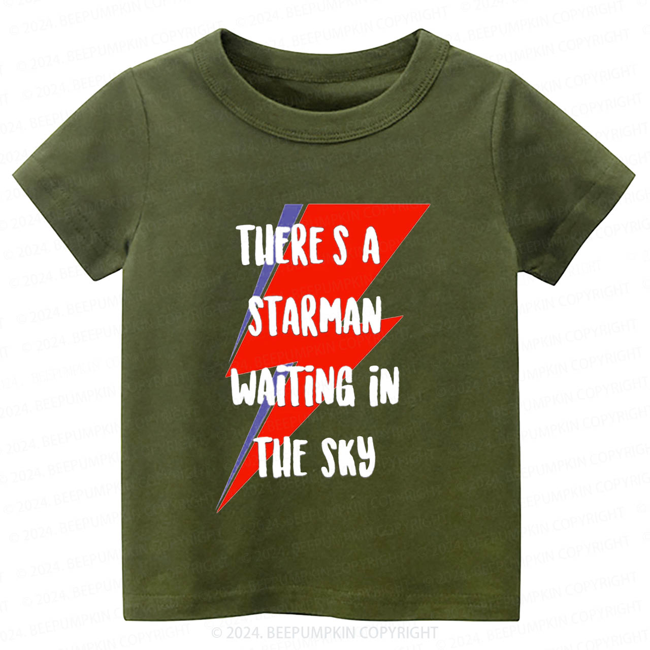 Red And Black Lightning Toddler&Kids Tees 8