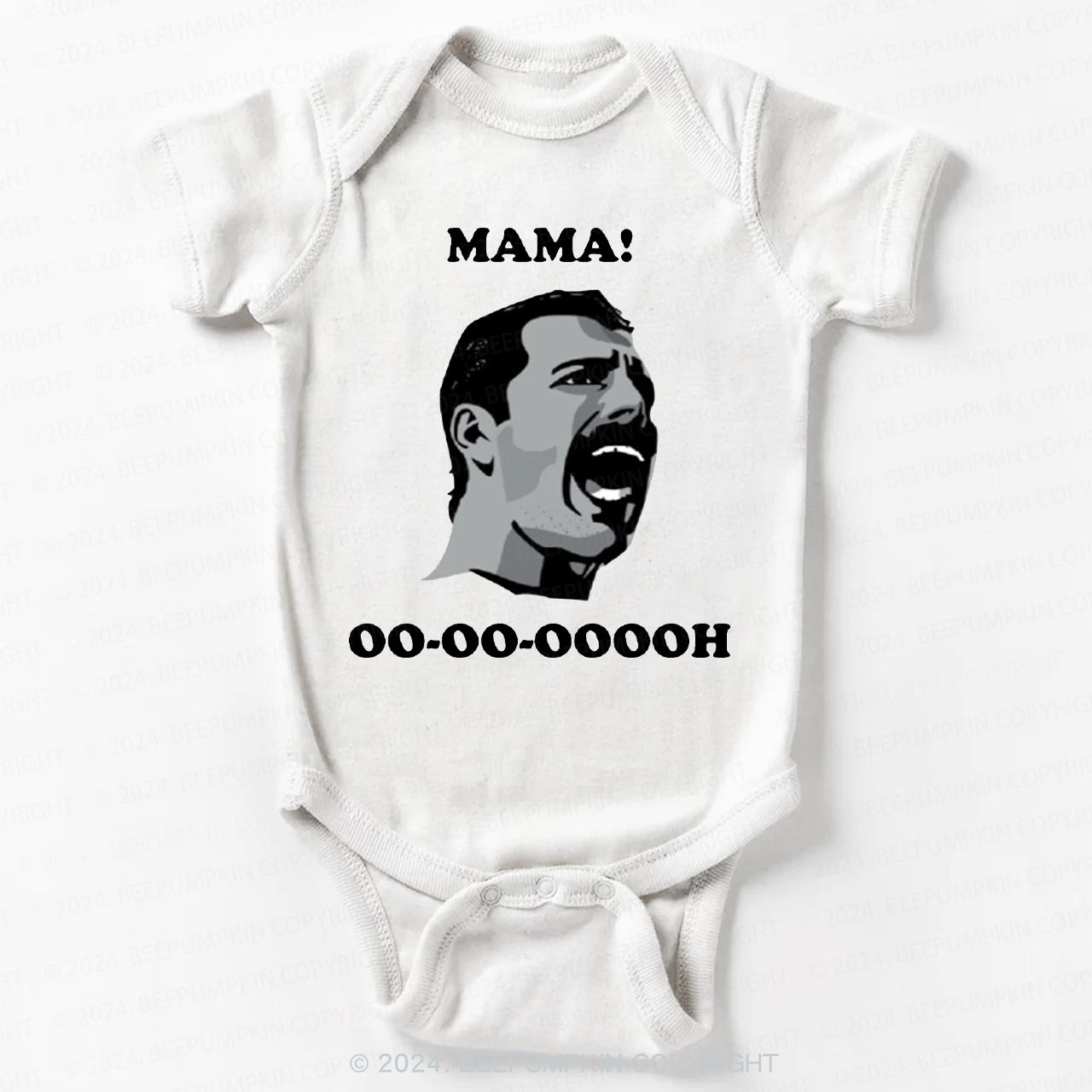 Bohemian Funny Man Bodysuit For Baby