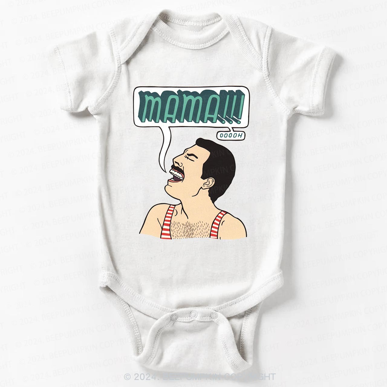 Funny Crazy Man Bodysuit For Baby 8