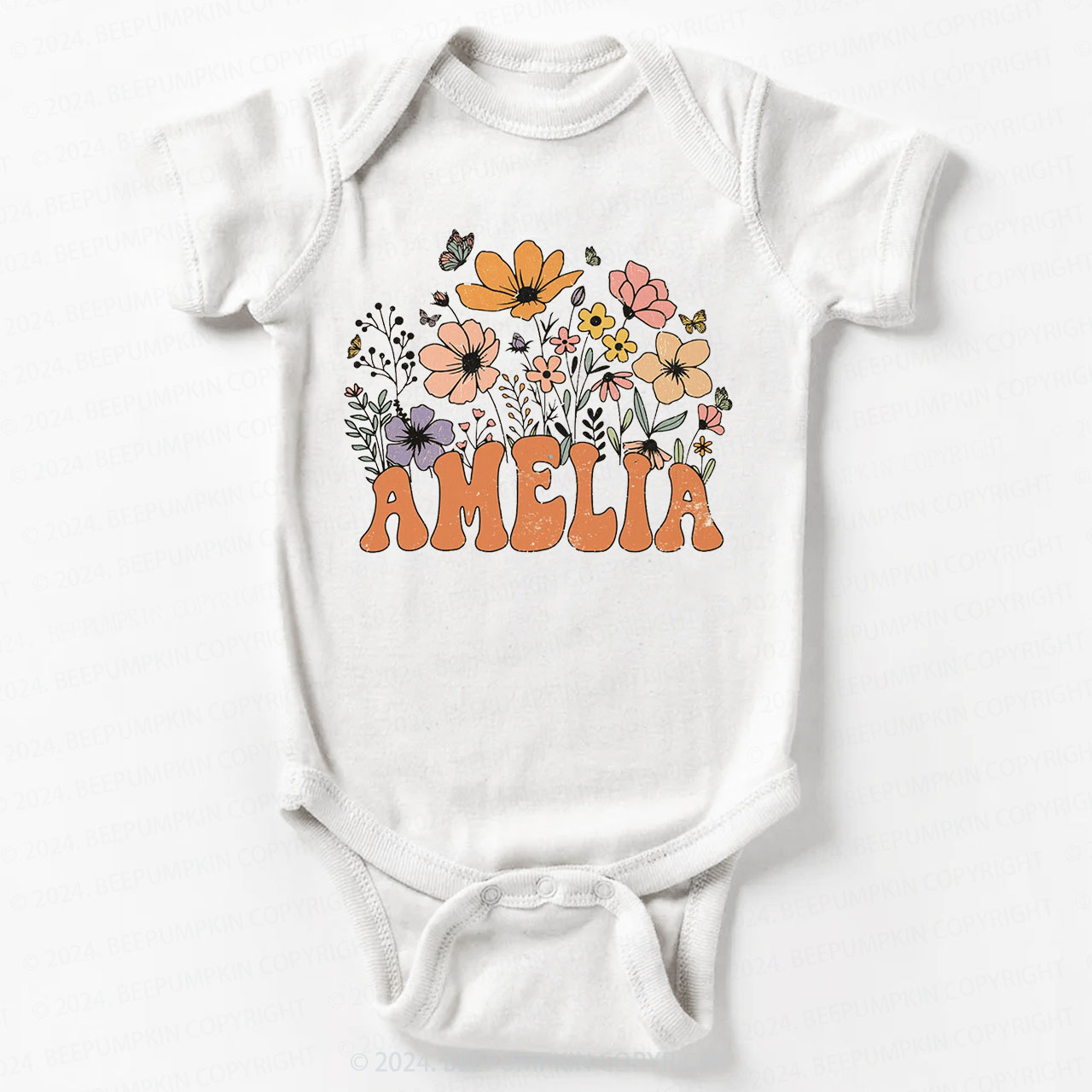 Personalized Girl Bodysuit For Baby 