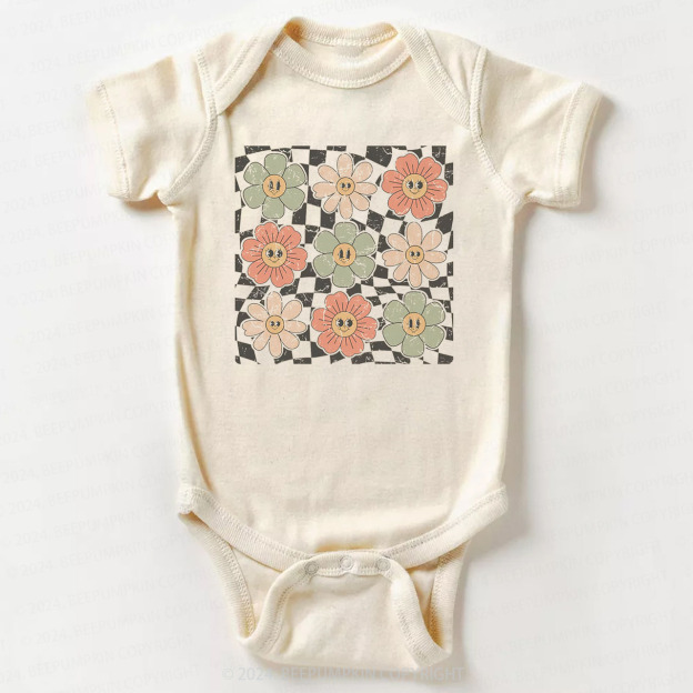 Retro Natural Bodysuit For Baby 