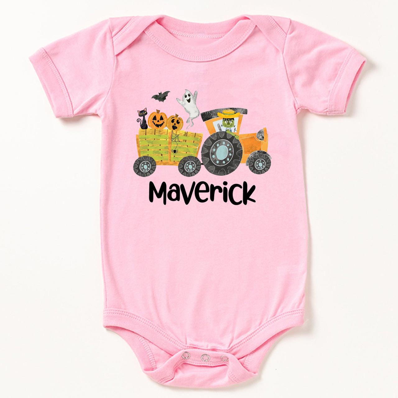 Personalized Cute Hayride Halloween Bodysuit For Baby