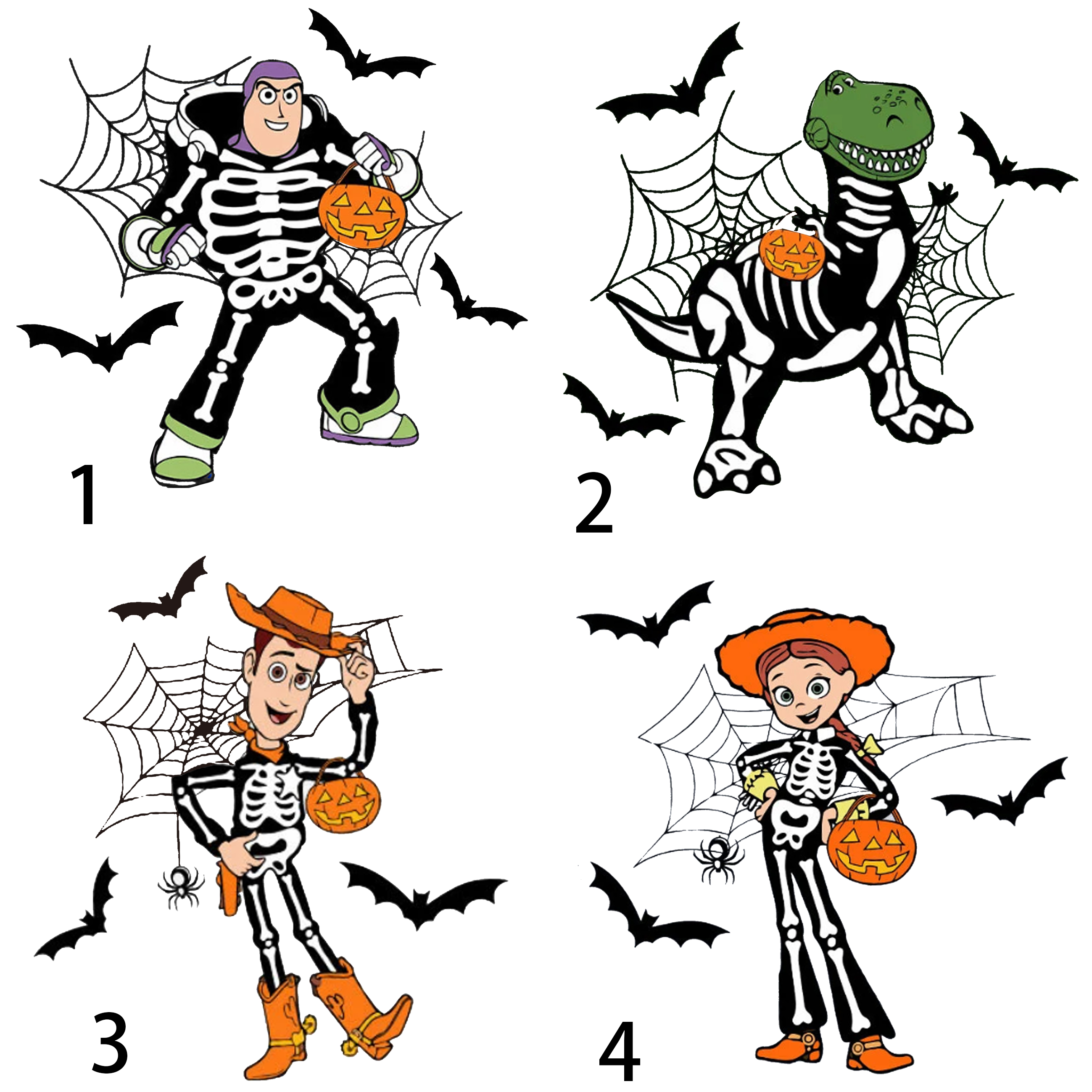 Skeleton Halloween Spooky Season Family Matching Shirts