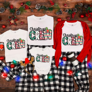 Image of Christmas Crew Fruit Family Matching T-Shirts Beepumpkin