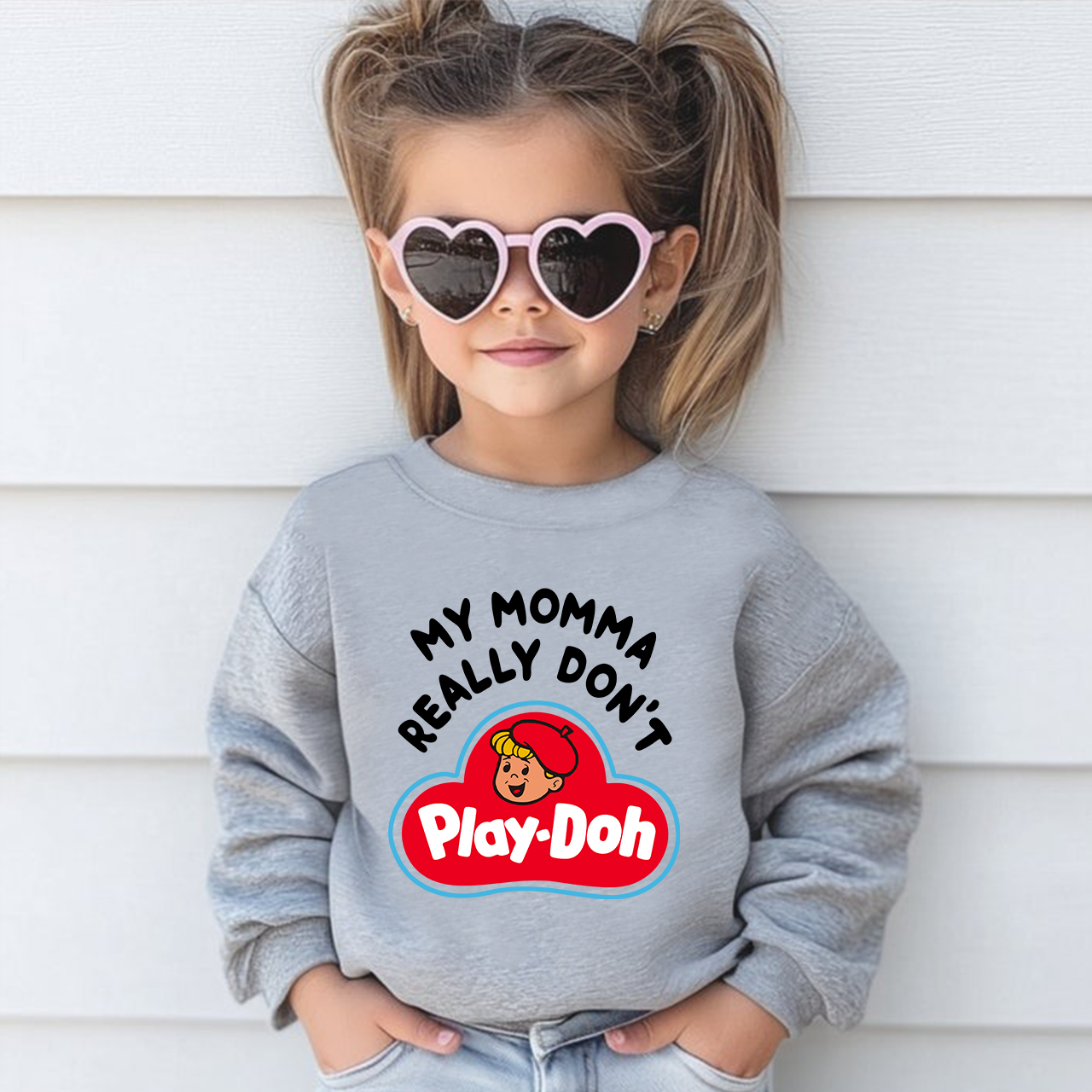 My Momma Really Don't Play-Doh Kids Sweatshirt