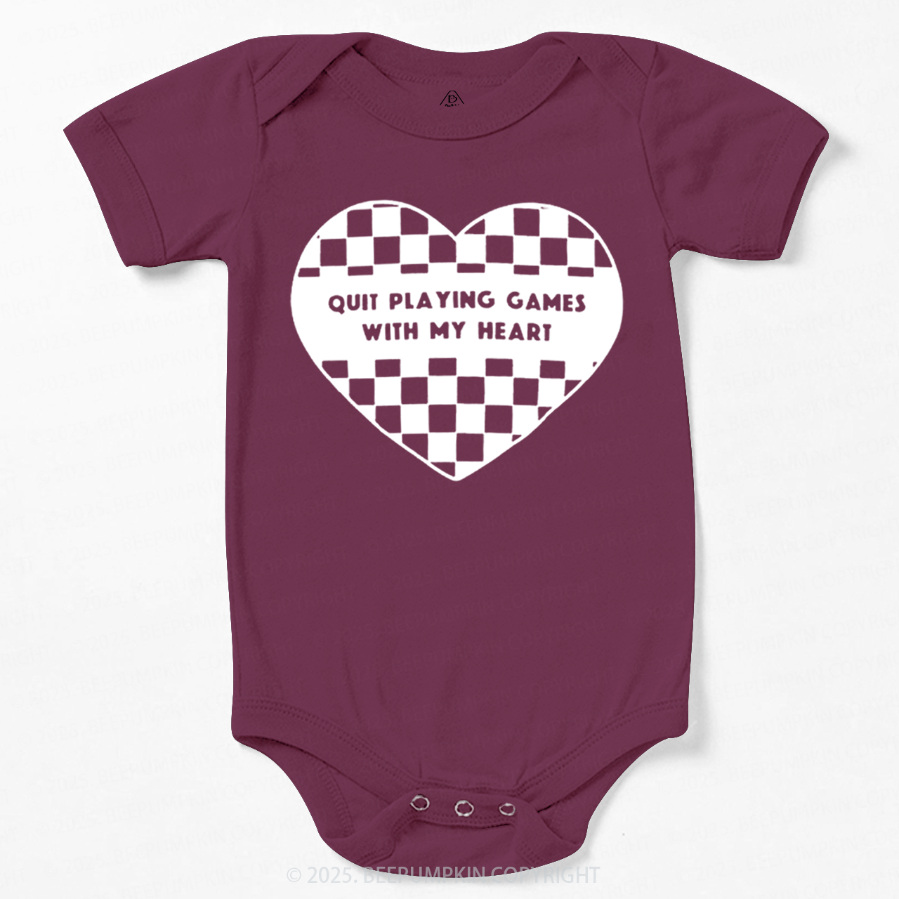 Quit Playing Games With My Heart Bodysuit Beepumpkin