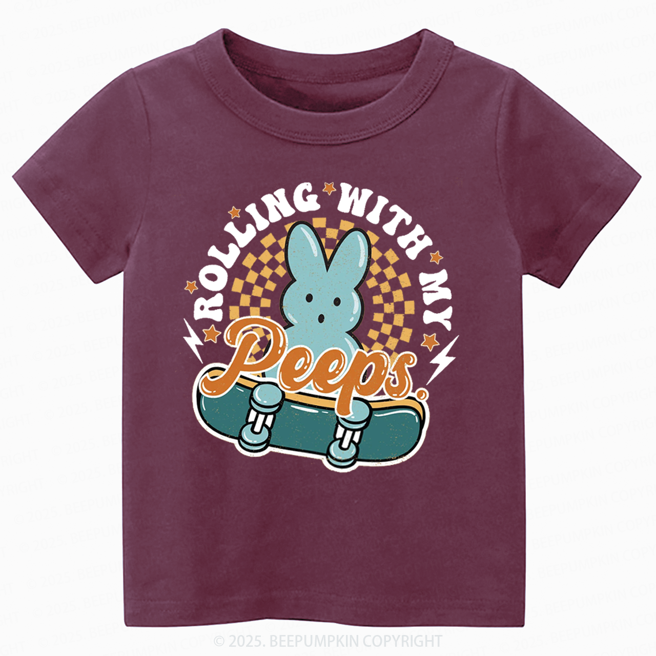 Rolling With My Peeps Toddler&Kid's Tees Beepumpkin