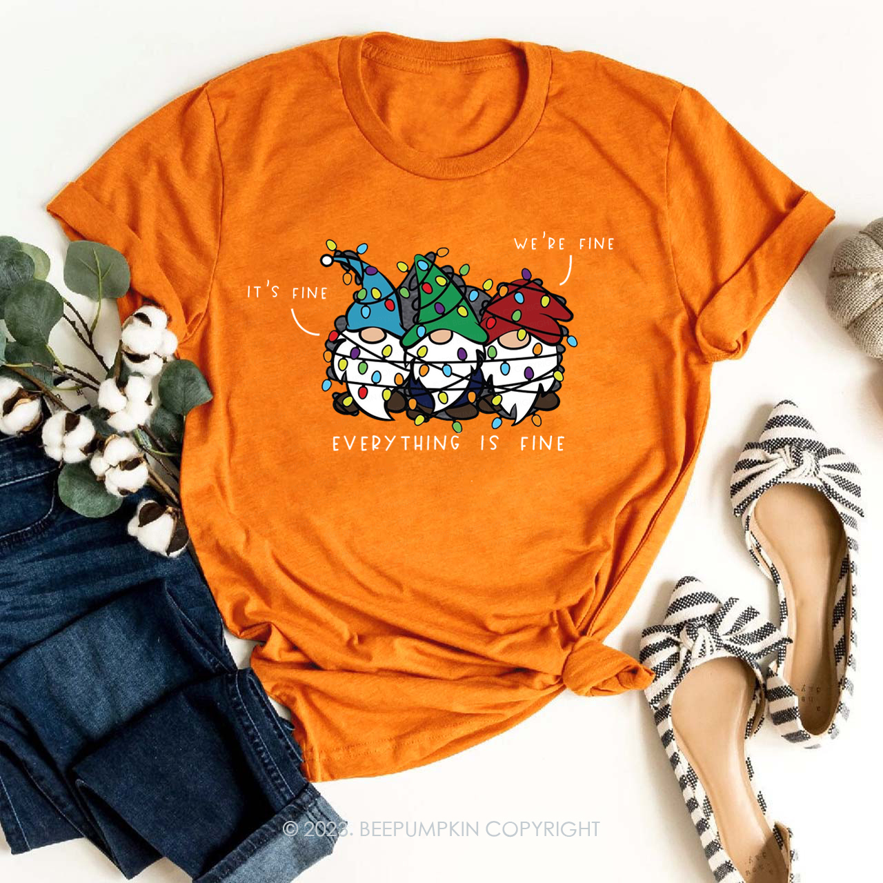 It’s Fine We’re Fine Everything Is Fine Fall Shirts Beepumpkin