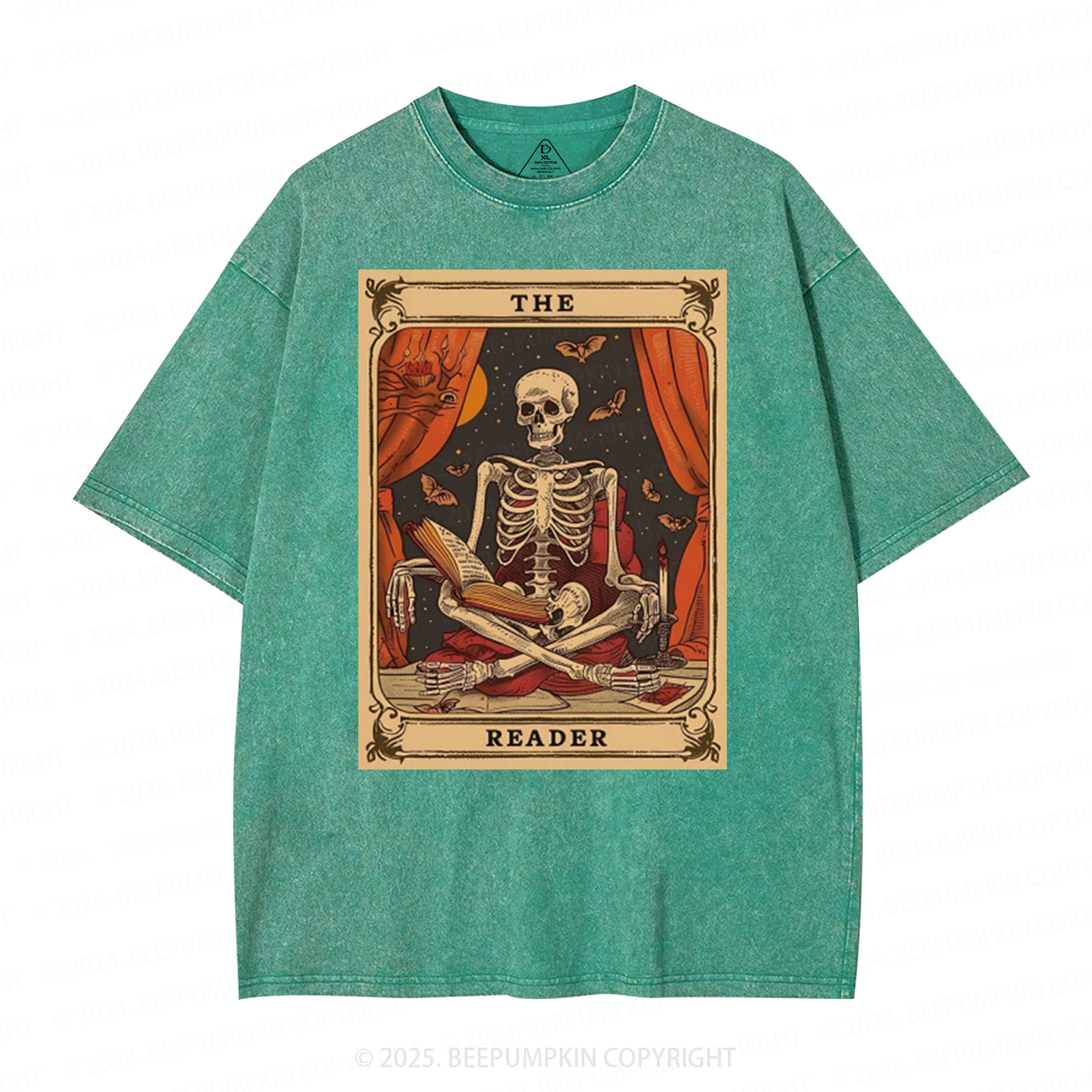 Personalized The Reader Tarot Card Mama Washed T-Shirts