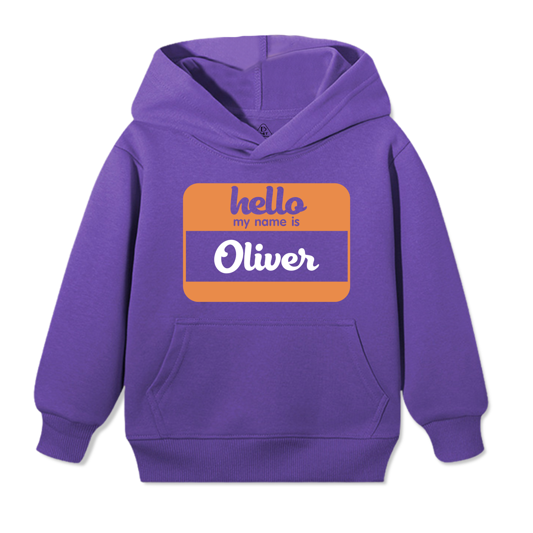 Hello My Name Is Personalized Kid's Hoodies Beepumpkin
