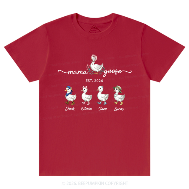 Personalized Mama Kids Names T-Shirts