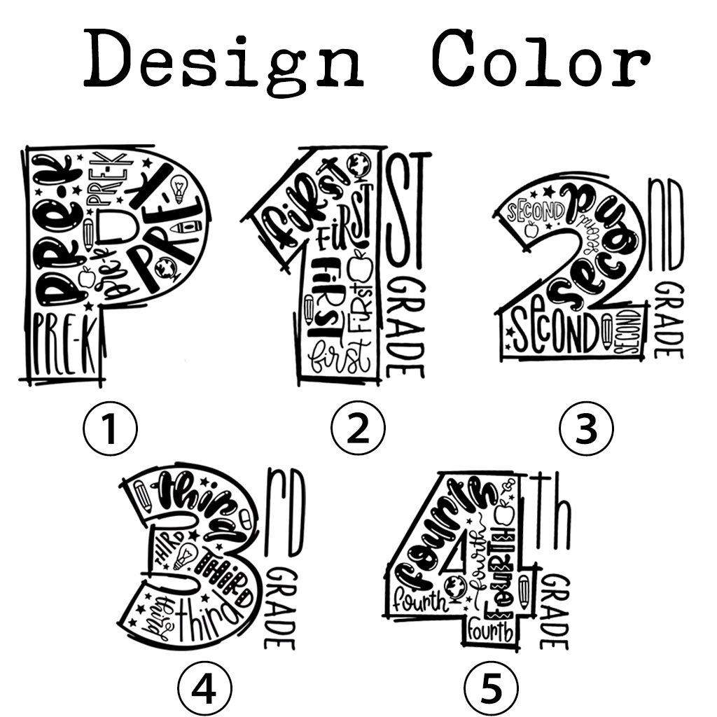 School Doodle Grade Back to School Toddler&Kid's Tees