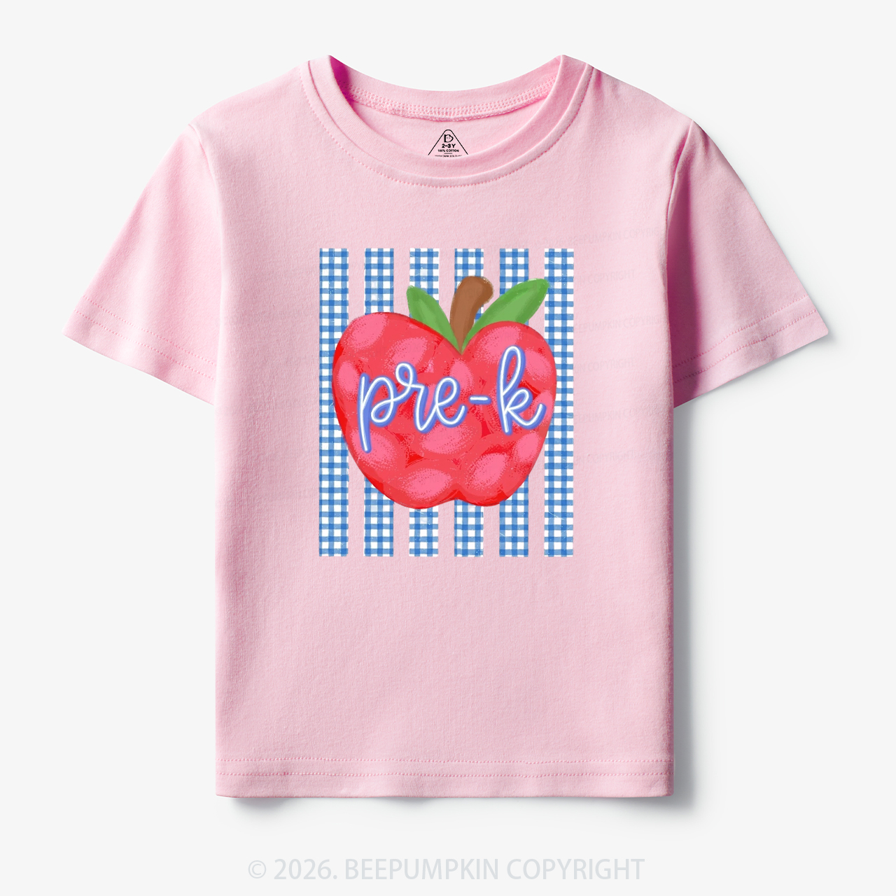 Striped Apple Grade Back To School Toddler&Kid's Tees