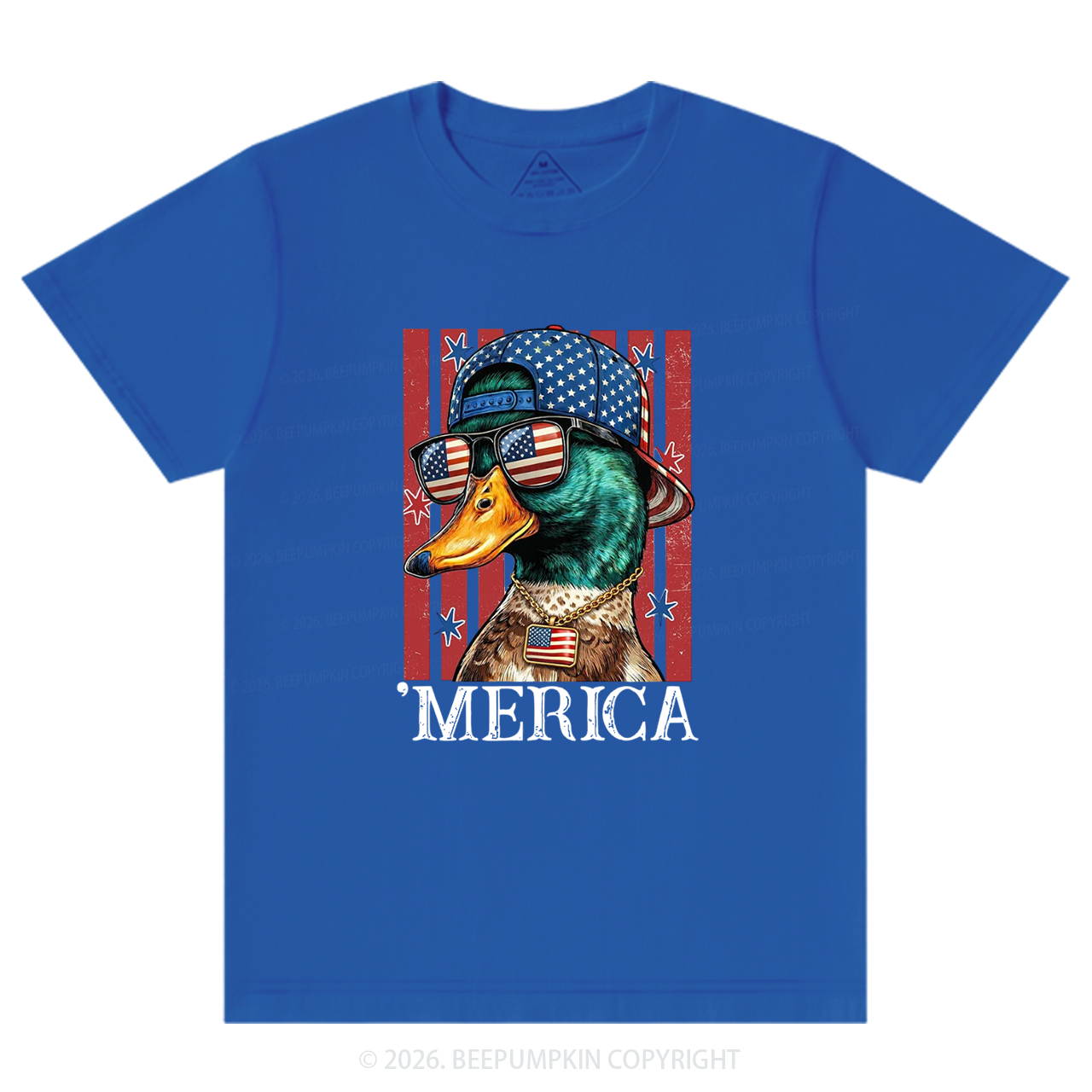 4th of July Funny Patriotic Merica Duck T-Shirts
