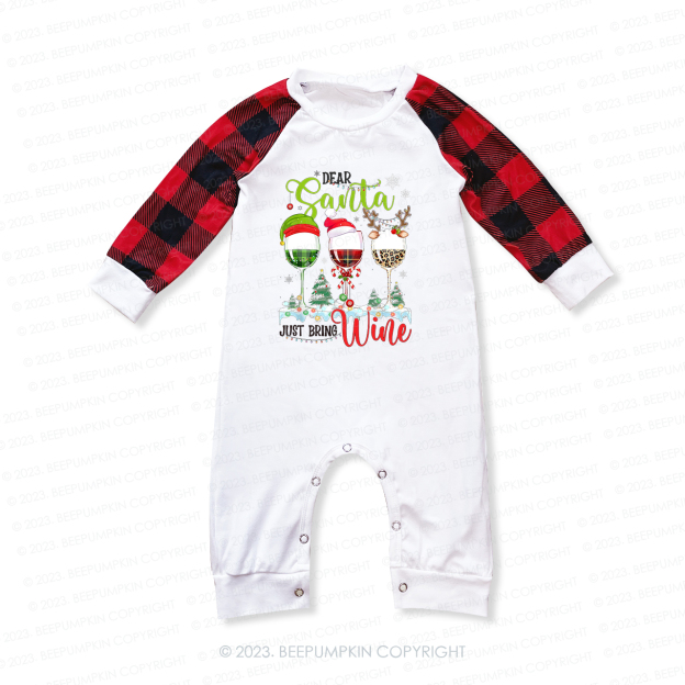 Funny Christmas Wine Glasses Christmas Tree Pajamas For Family Beepumpkin