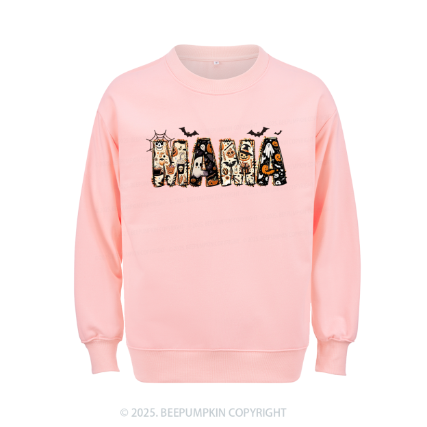 Personalized Halloween Mama Sweatshirt Beepumpkin