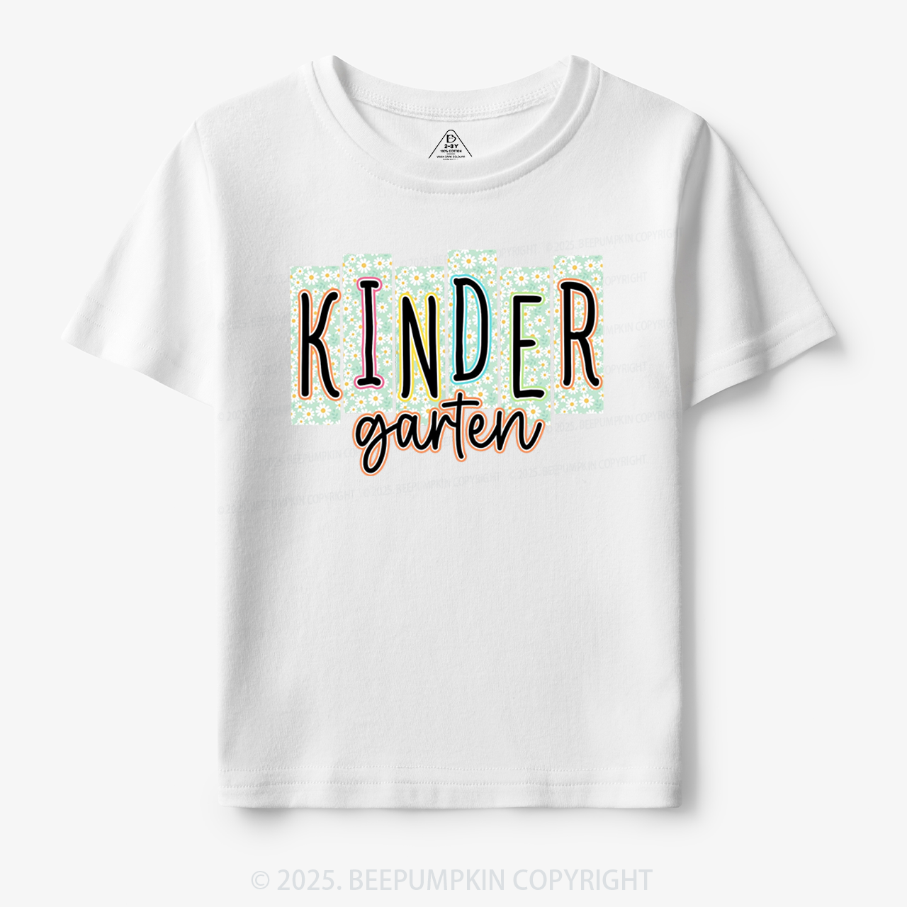 Personalized Floral School Days Toddler&Kid's Tees Beepumpkin