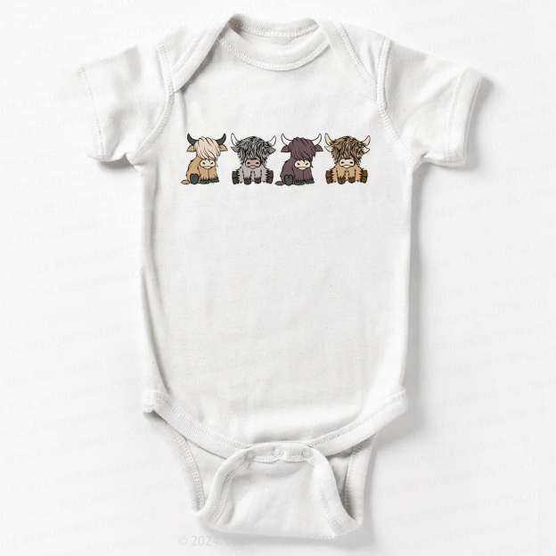 Highland Cows Bodysuit For Baby 