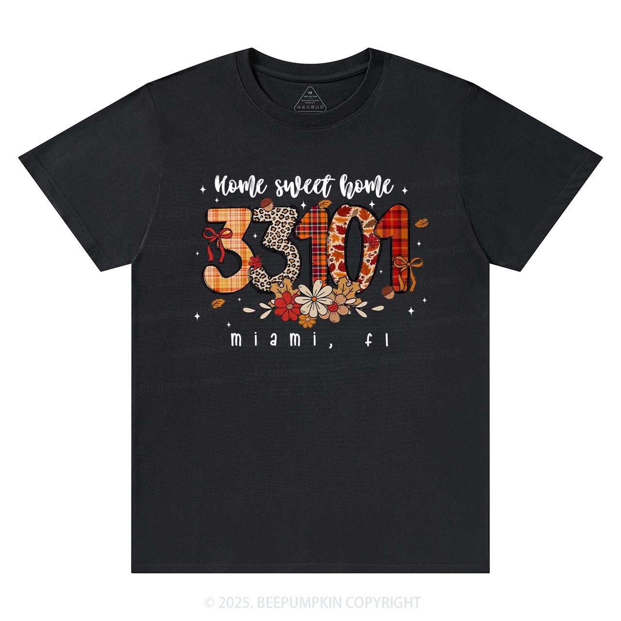 Personalized Fall Zip Code Doodle T-Shirts Beepumpkin