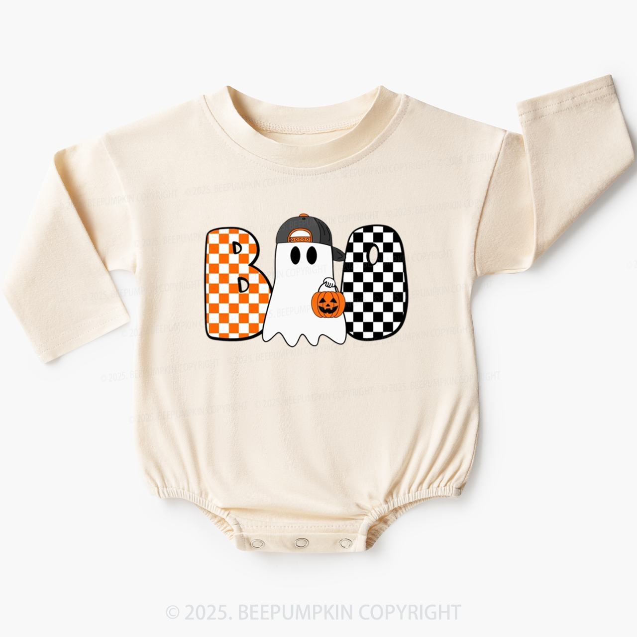 Boo Ghost Baby Bubble Romper Beepumpkin