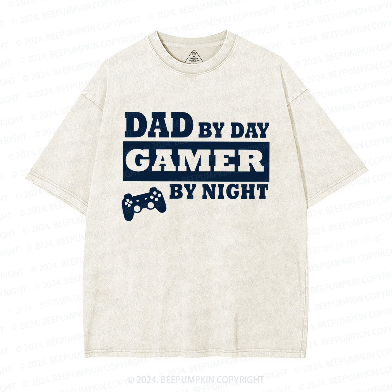 Dad By Day Gamer By Night Washed T-Shirts 