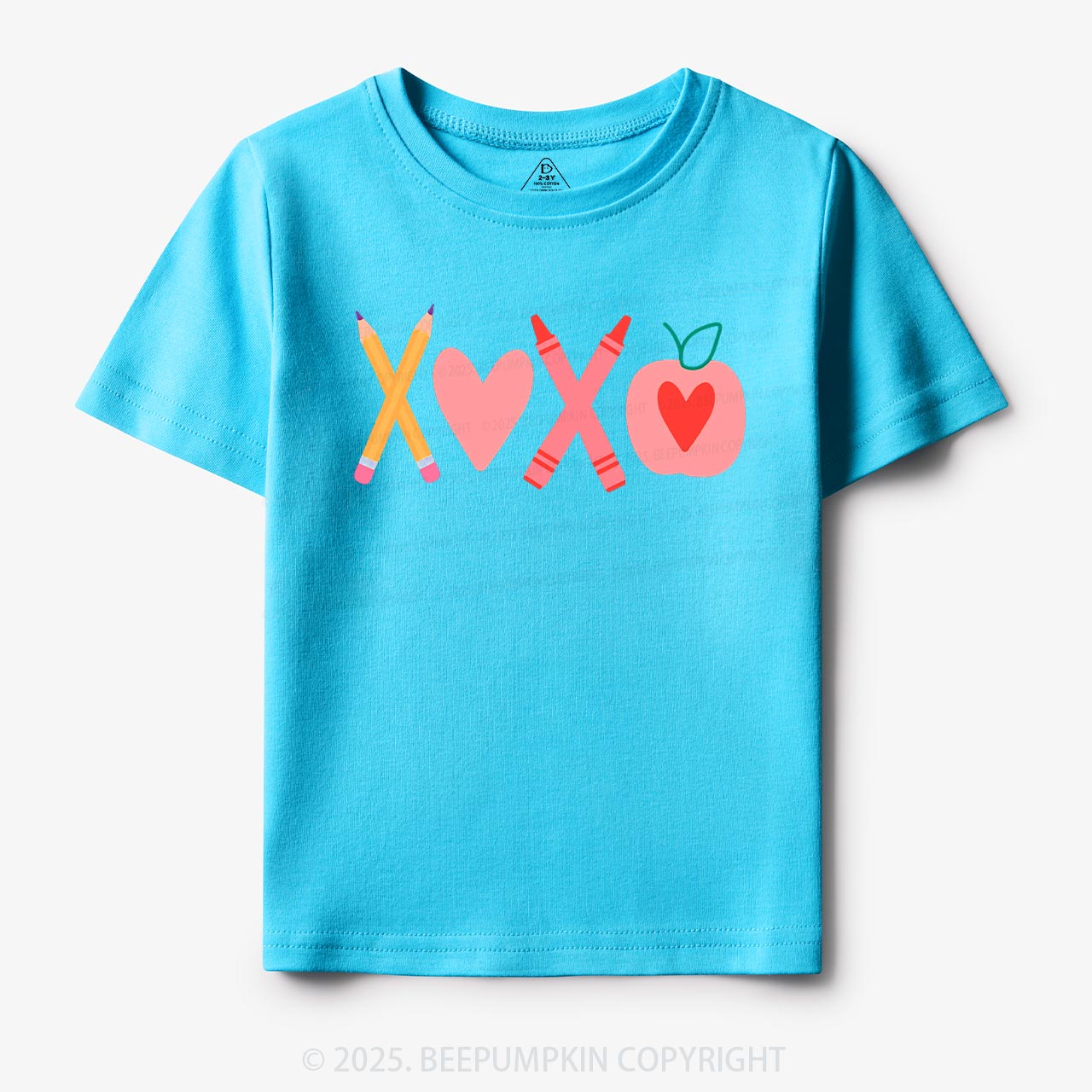 Pencils & Crayons Valentine’s Day Toddler&Kid's Tees Beepumpkin