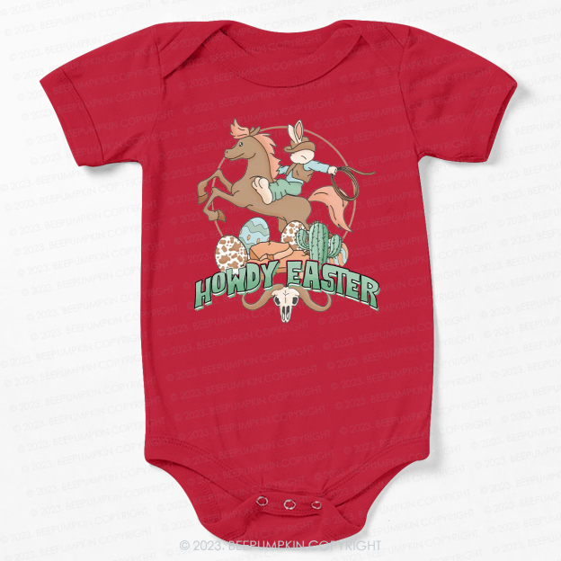 Howdy Easter Natural Bodysuit For Baby