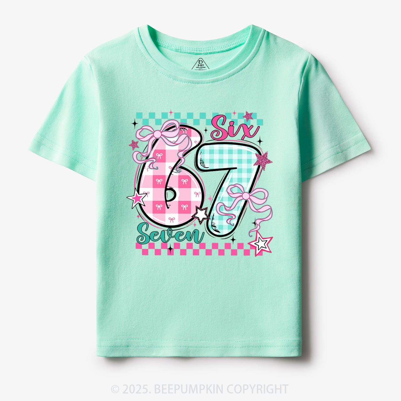 Checkered Valentine 67 Toddler&Kid's Tees Beepumpkin