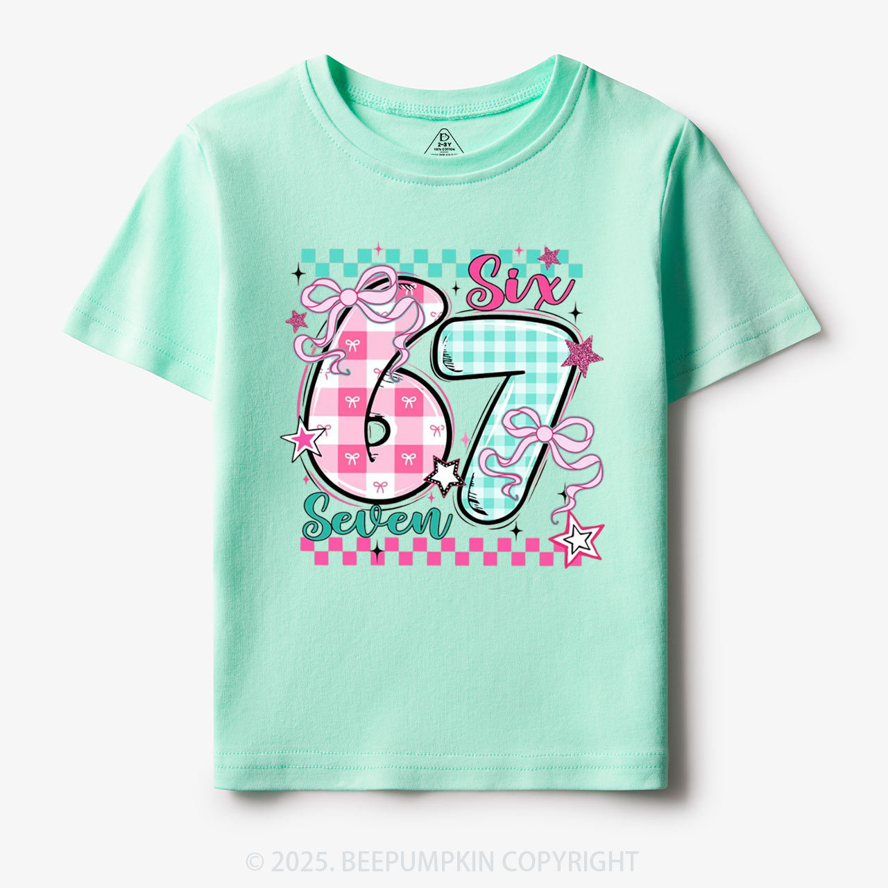 Checkered Valentine 67 Toddler&Kid's Tees Beepumpkin