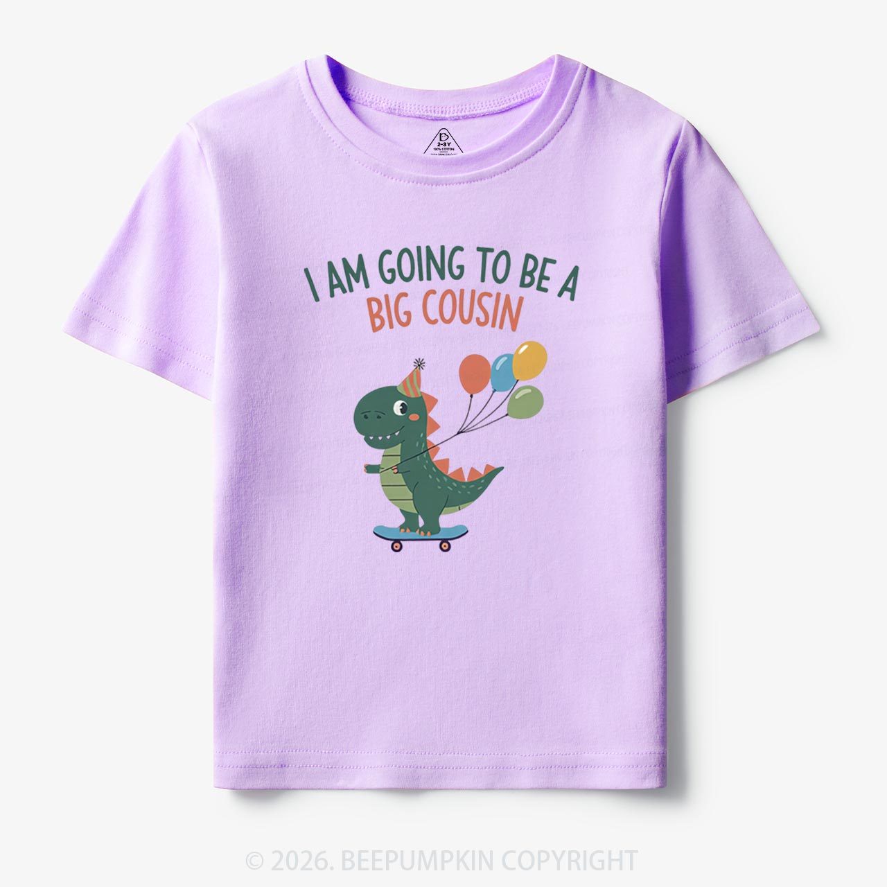 I'm Going To Be A Big Cousin Dinosaur Toddler&Kid's Tees