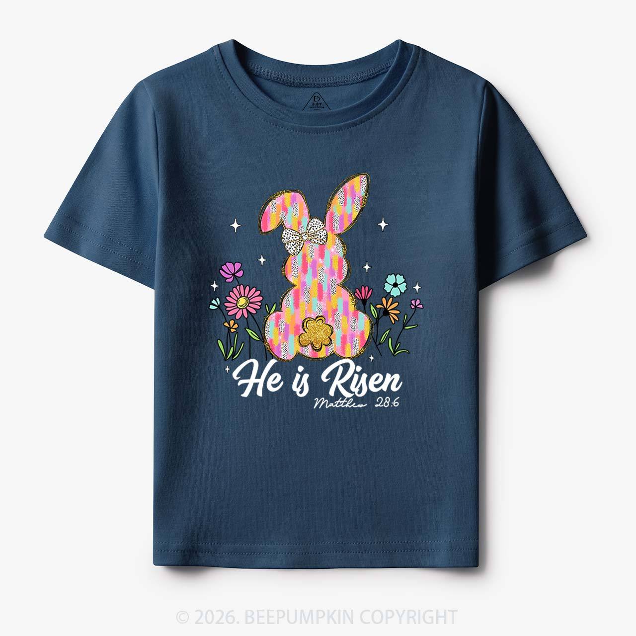 Risen In Bloom Faith & Flowers Toddler&Kids Tees