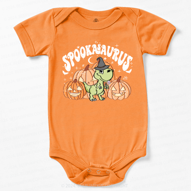  Spookasaurus Dinosaur Halloween Baby Bodysuits 