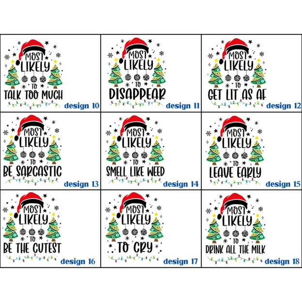 Personalized Most Likely To Santa Claus Series Matching Pajamas Beepumpkin