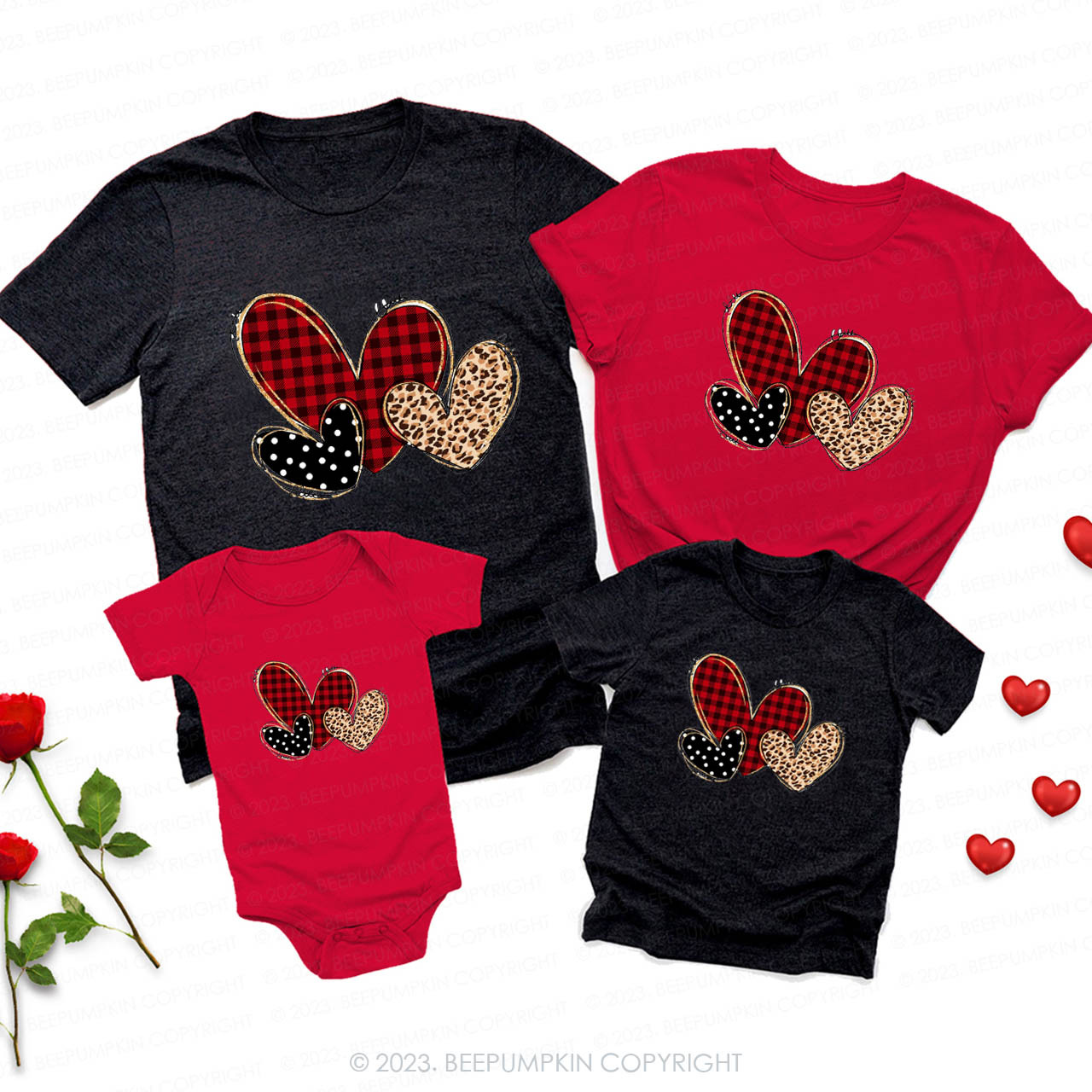Love Valentine Happy Moment Family Matching Shirts