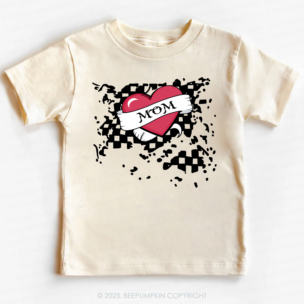 Mom Heart Trucker Tees For Toddler&Kids Valentines Day