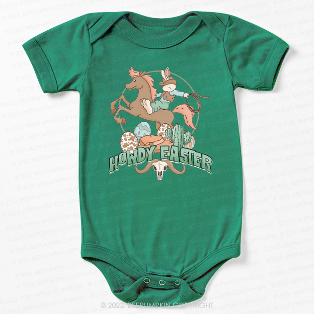 Howdy Easter Natural Bodysuit For Baby