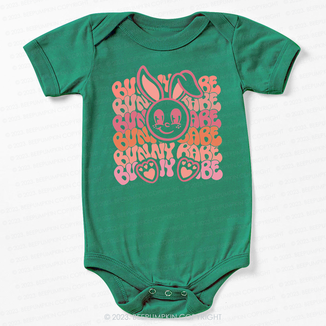 Big Eyes Bunny Babe Easter Bodysuit For Baby
