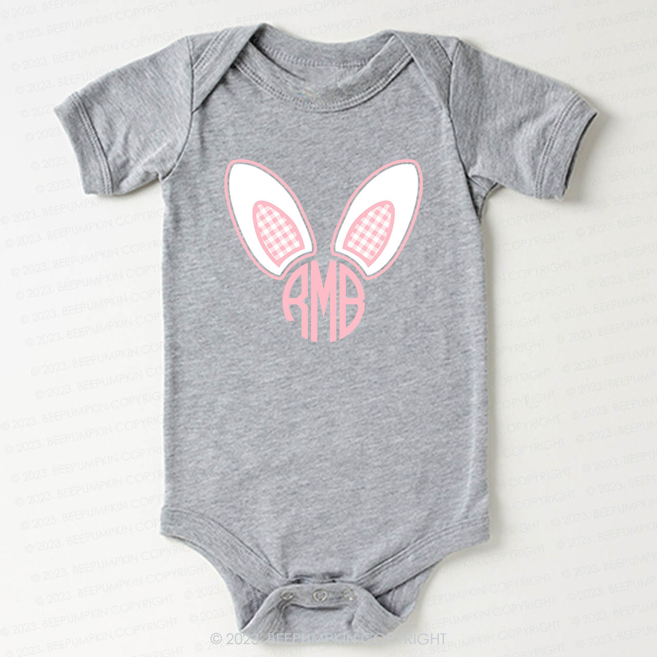 Monogrammed Bunny Easter Bodysuit For Baby