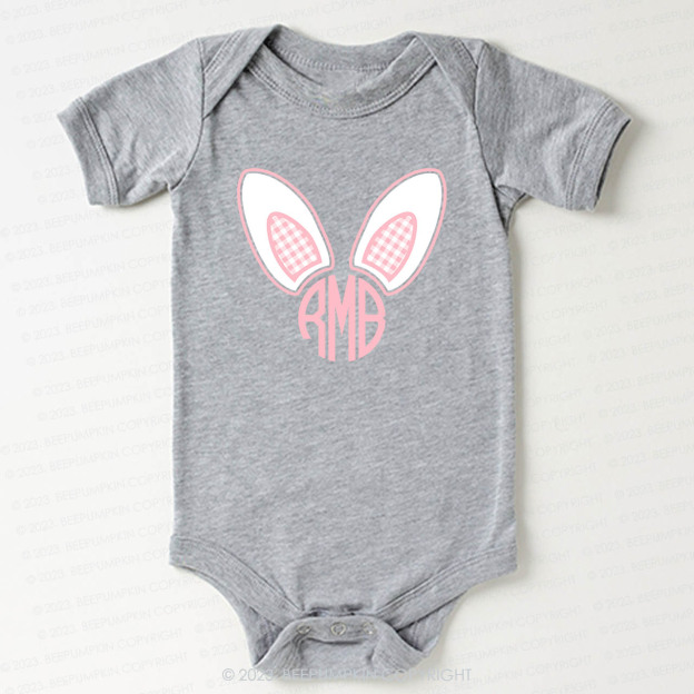 Monogrammed Bunny Easter Bodysuit For Baby
